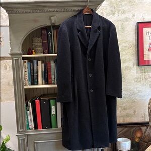 John W. Nordstrom Black Wool Coat